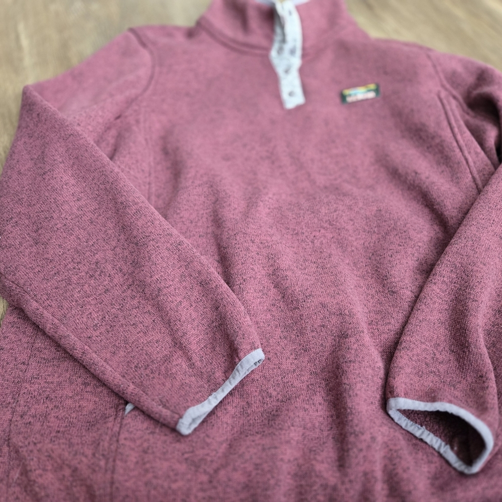 L.L. Bean Womens Burgundy Pullover Sweater - Picture 2 of 3